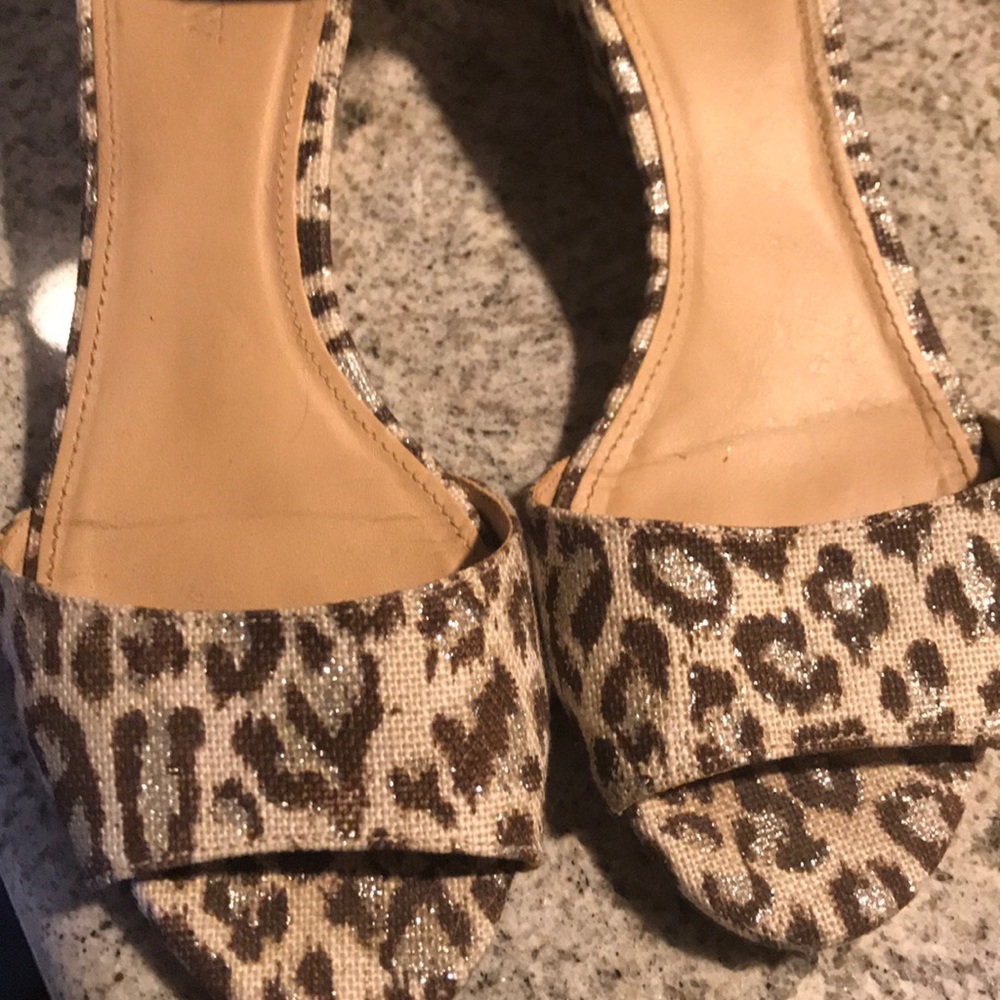 Leopard print J Crew wedges!